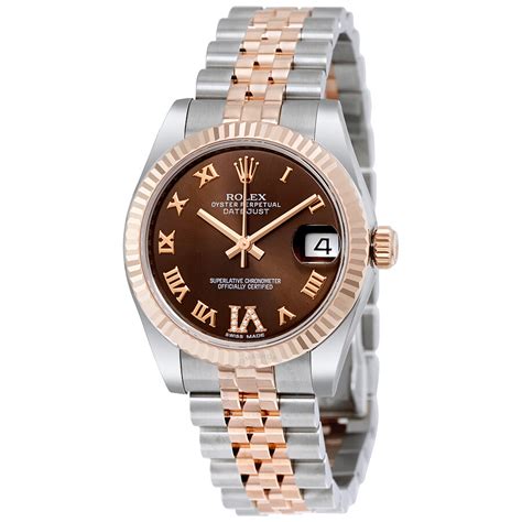 womens rolex brown face|brown face Rolex datejust.